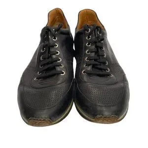 Magnanini | Shoes | Magnanini Pueblo Black Leather Sneaker  display picture 1